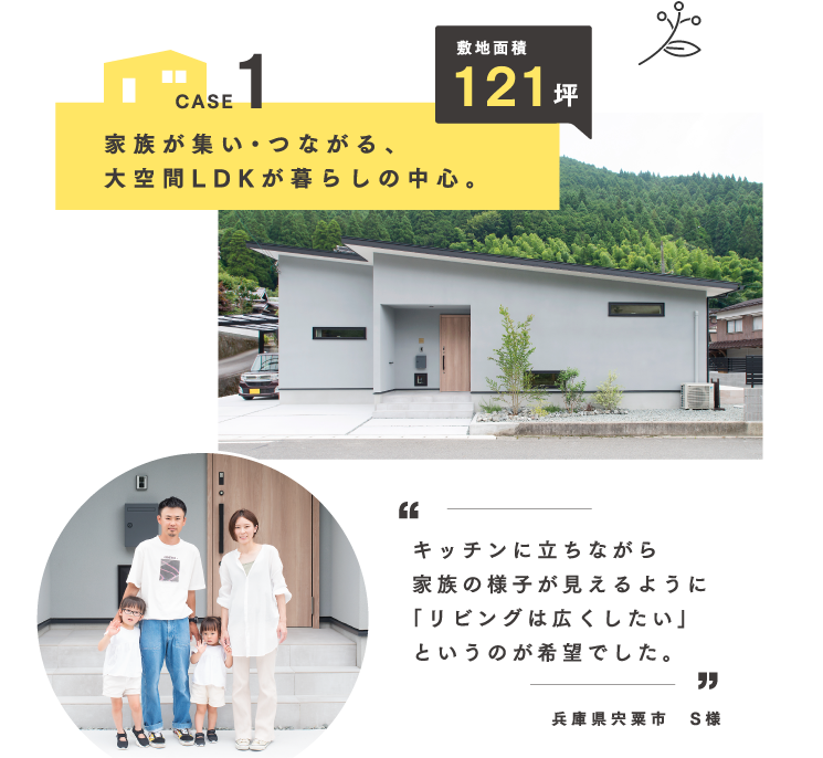 兵庫県宍粟市S様 - 家族が集い・つながる、大空間LDKが暮らしの中心。
