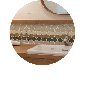 レトロな玉ねぎ型タイル